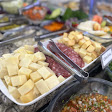 Opção do buffet do Restaurante e Churrascaria Romana